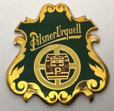 PILSNER URQUELL - PLAQUE DE CAVALIER DE POMPE À BIÈRE - ACCESSOIRE DE BAR