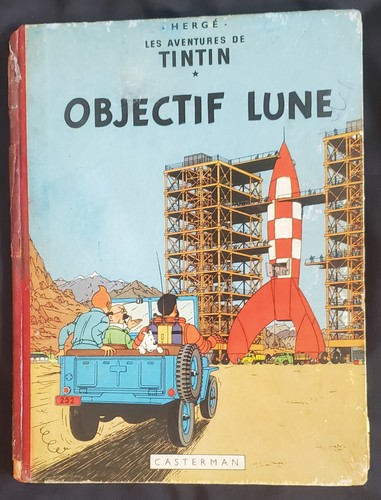Tintin objectif lune 1953 - tintin,