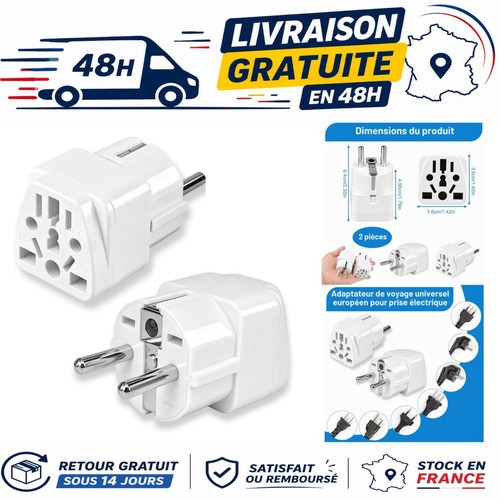 Adaptateur prise universelle