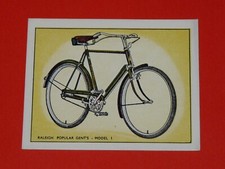 1957 BICYCLE RALEIGH CARD BICYCLE #36 POPULAR GENT'S MODEL I