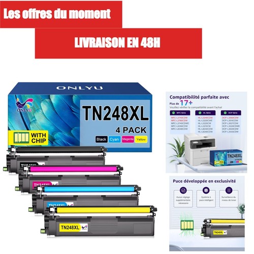 Onlyu tn248xl pack toners - tn248xl,