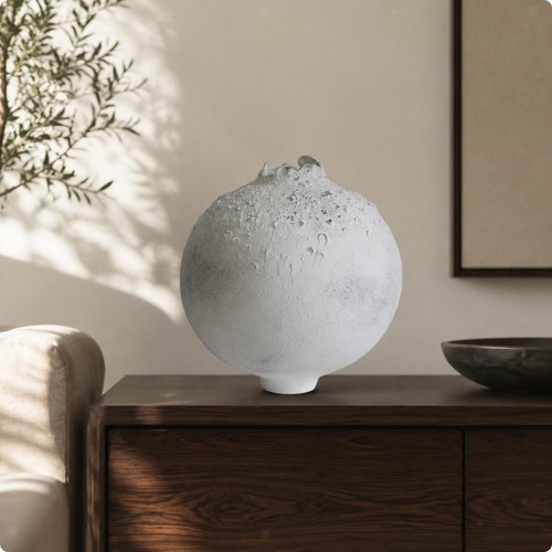 Vase table sphérique blanc - vase,