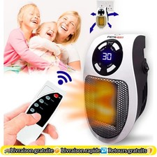 Insta Heat 500W Chauffage d'Appoint Céramique Programmable, Portable avec...