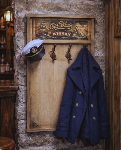Pub vestiaire mural old - old, whale