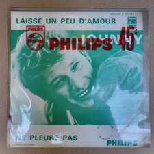 D - Johnny Hallyday  RARE 45T Jukebox Complet Encart ORIGINAL 1965 Média NEUF