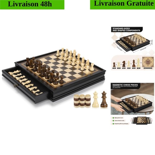 Jeu échecs magnétique en - d'échecs,