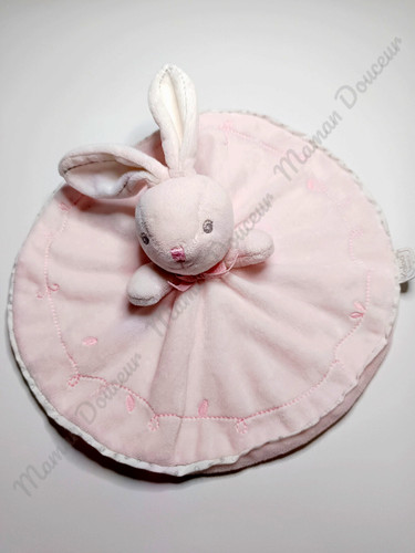 Doudou plat rond - plat, authentique