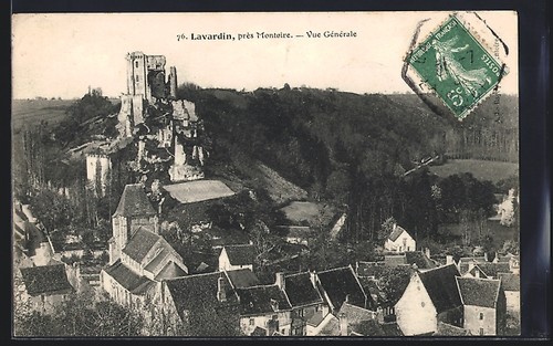 Cpa lavardin vue générale - cpa, lavardin,