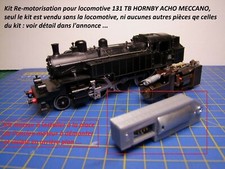 Kit Motorisation locomotive vapeur 131TB42 HORNBY ACHO MECCANO châssis Zamac HO