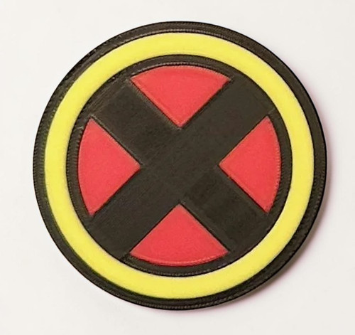 Plaque logo xmen 3d - logo,