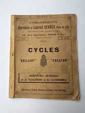 Ancien Carnet de Commandes DEVAUX BRILLANT CREATOR pour Vélos Cycles