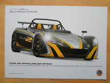 LOTUS 2 ELEVEN 2009 Sales Leaflet Brochure - Track Day Driving Just Got Serious