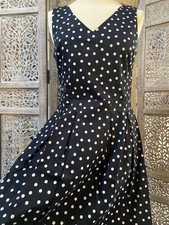 Robe pois 38 coton stretch