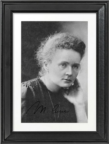 Marie curie autographe avec - curie,