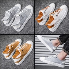 baskets basses chaussures homme toile casual relax gris blanc décontracté beige