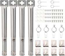 30,5 à 44,5cm Bruleur Barbecue Gaz,Universal Tube de BrûLeur 4 Paquets