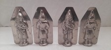 2 Ancien Moule a Chocolat Père Noël Saint Nicolas 12.5 cm 
