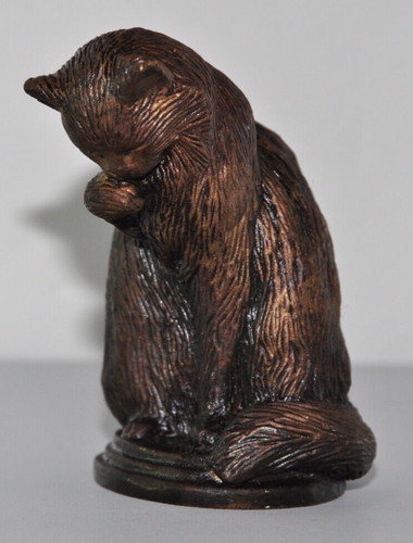 Animalier bronze cat statue - "animalier",