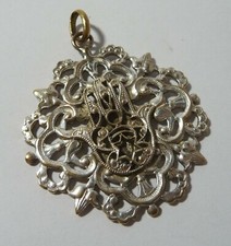 Antique "Hand Fatma" Pendant - Silver Metal