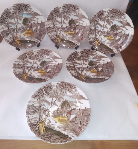 Assiettes plates vintage - 6,
