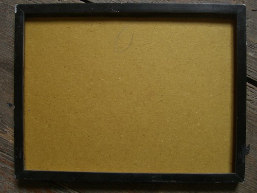 Cadre photo noir bois pli - photo,
