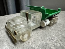 Jouet ancien camion benne en plexiglas modèle URSS fait main