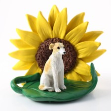 Figurine De Whippet Tournesol