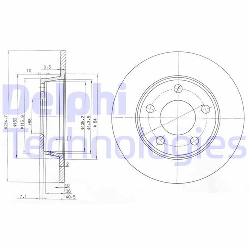 Delphi disques frein - disques,