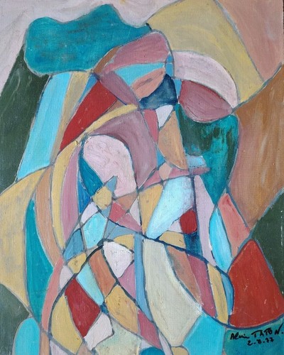 Belle peinture cubiste - belle, l