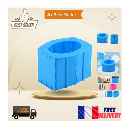 Toilette portable bleue - portable,