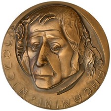 Niccolò Paganini Music Medal, Violinist and Composer, Author Molteni