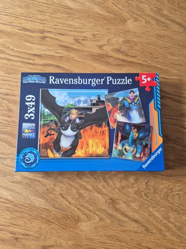 Puzzles 3x49 pièces - , dragons