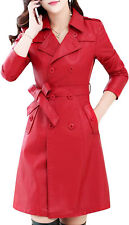 Manteau Trench En Cuir