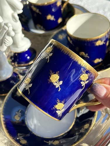 Old paris porcelain cups and - 6,