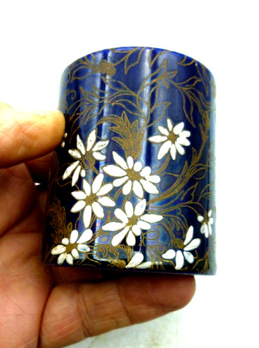 Petit pot décor émaillé - ,