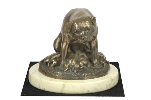 Rottweiler statuette sur un - i,