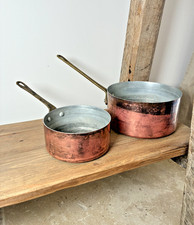 Lot de 2 casseroles anciennes