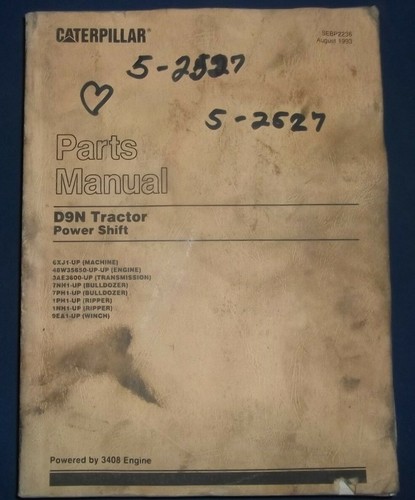 Manuel pièces bulldozer - de, du