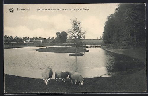 Cpa tervueren square - cpa,
