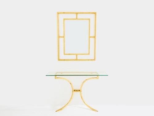 Console miroir fer - console,