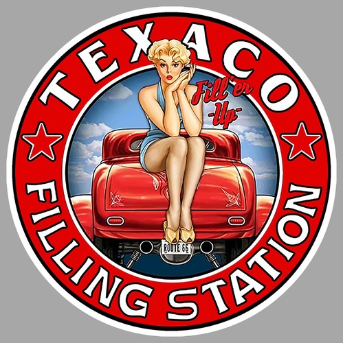 Sticker texaco carburant - sticker, texas