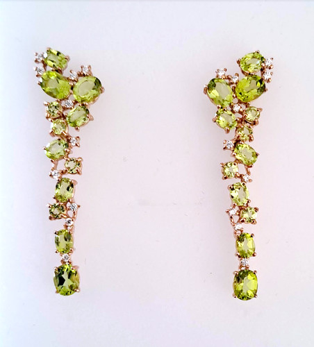 Boucles oreille péridot - boucles,