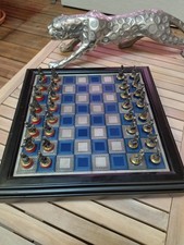 Rare Jeu D'échecs En Etain