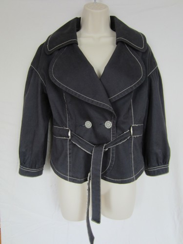 European designer denim jacket - european,