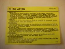 carte pour flipper: SHAQ ATTAQ