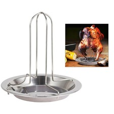 Support de gril rôtissoire à poulet en acier au carbone pour barbecue à distr