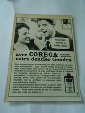 1958 Advertising With COREGA Your Dentures Will Hold