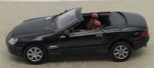 MICRO METAL SCHUCO HO 1/87 MERCEDES-BENZ 500 SL CONVERTIBLE BLACK NO BOX
