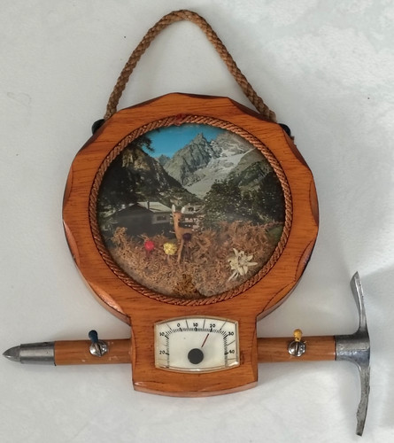 Thermomètre mural vintage - , en
