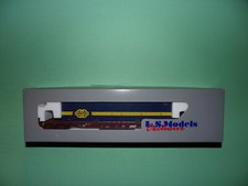 LS MODELS wagon plat long à ranchers + conteneur UNITED SNCB 32041 NEUF et RARE